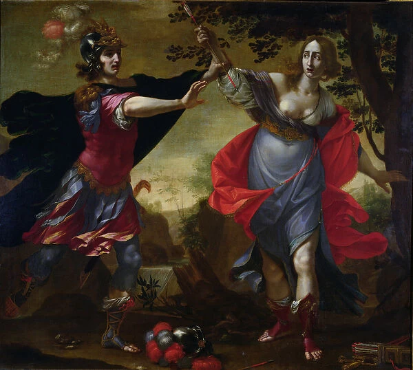 Rinaldo and Armida, c. 1630-40 (oil on canvas)