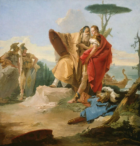Rinaldo and the Magus of Ascalon, 1742-45 (oil on canvas)