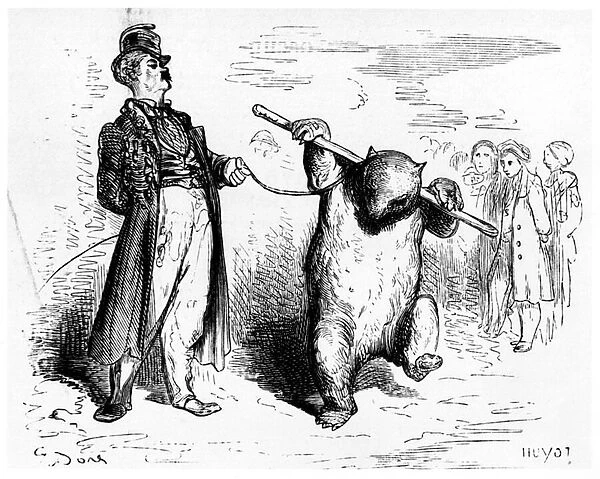 Ring Master, illustration from Voyage aux Pyrenees by Hippolyte Taine (1828-93), Hachette, Paris, published 1860 (engraving) (b  /  w photo)