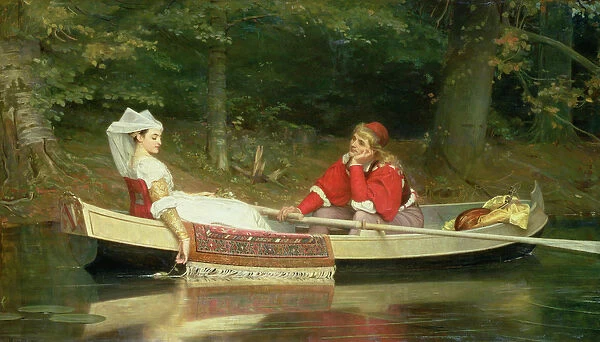 With The River, 1869 (oil on canvas)