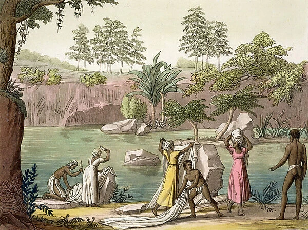 River near San Benedetto, Madagascar, plate 81 from Le Costume Ancien et Moderne