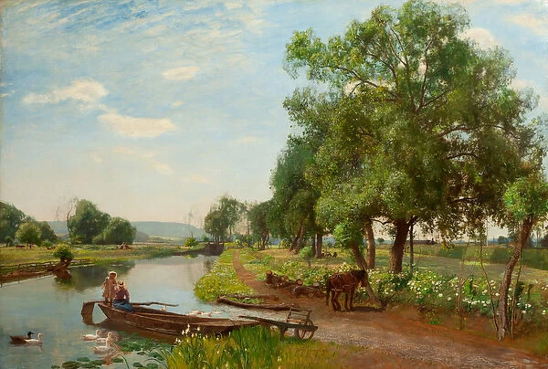 River and Rail, 1896 (oil on canvas)
