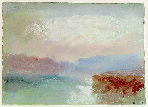 River scene, 1834 (w  /  c)
