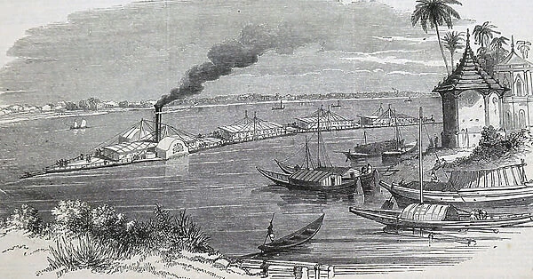 A river steam-train, 1850