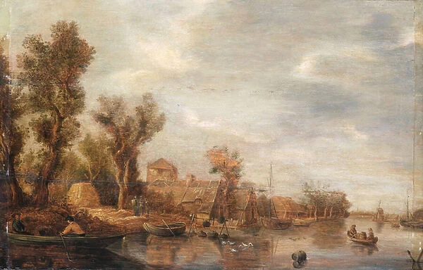 River view, c. 1630 (oil on panel)