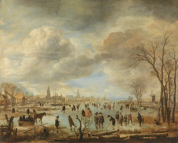 River View in Winter, c. 1655-60 (oil on canvas)
