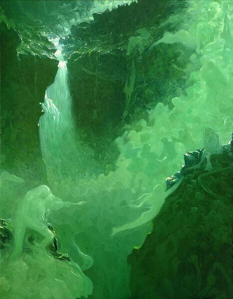 Rjukan Waterfall (oil on canvas)