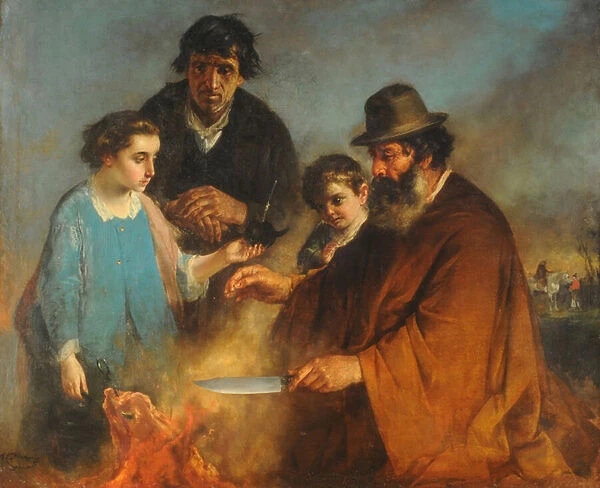 The Roast, c. 1871 (oil on canvas)