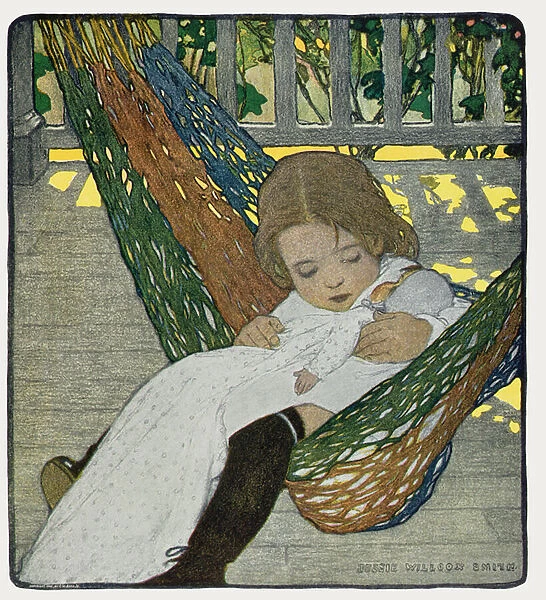 Rocking Baby Doll to Sleep, 1902 (litho)