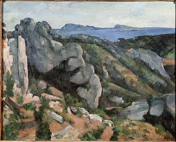 Rocks at the Estaque (oil on canvas, 1879-1882)