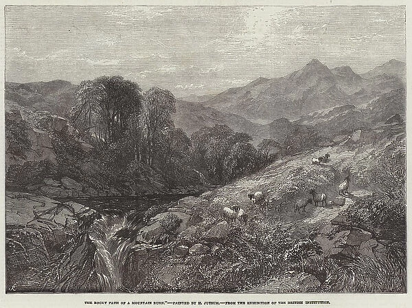 The Rocky Path of a Mountain Burn (engraving)