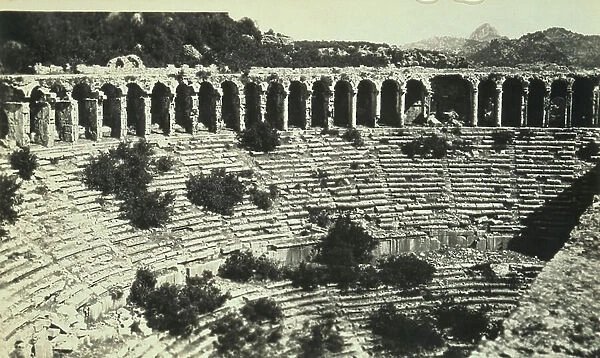 Roman Amphitheatre (b / w photo)