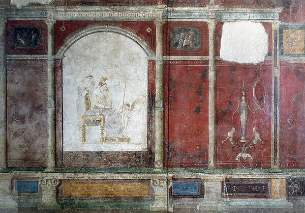 Roman art: representation of the divinite Venus sitting