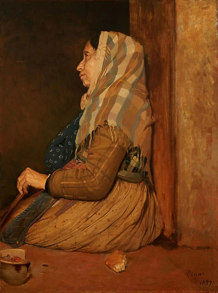 A Roman Beggar Woman, 1857 (oil on canvas)