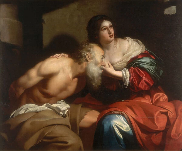 Roman charity, work by Nicolas Regnier, conserved at the Galleria Estense in Modena