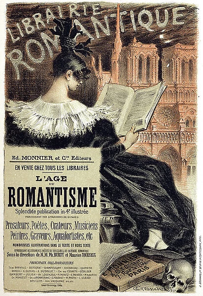 Romantic bookstore, early 20th century (poster)
