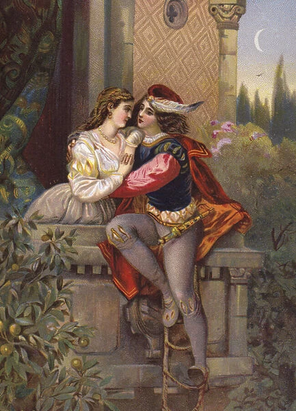 Romeo and Juliet, The Balcony Scene (chromolitho)