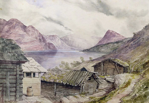 Romsdal Fjord, 1850 (w  /  c on paper)
