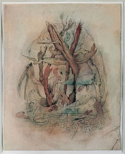 Roots, 1945 (watercolor)