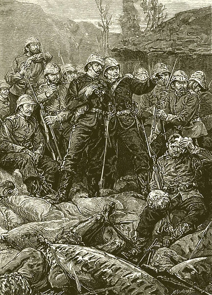 Rorkes Drift: The morning after the attack (engraving)