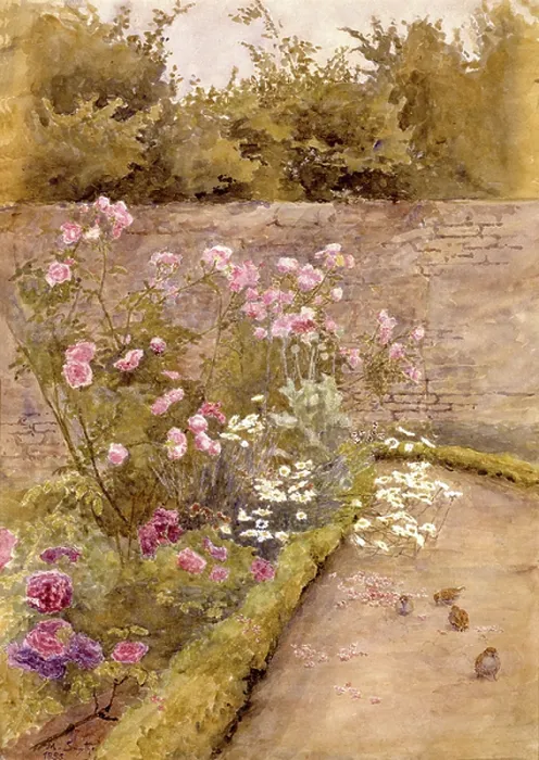 Framed Print : A Rose Border