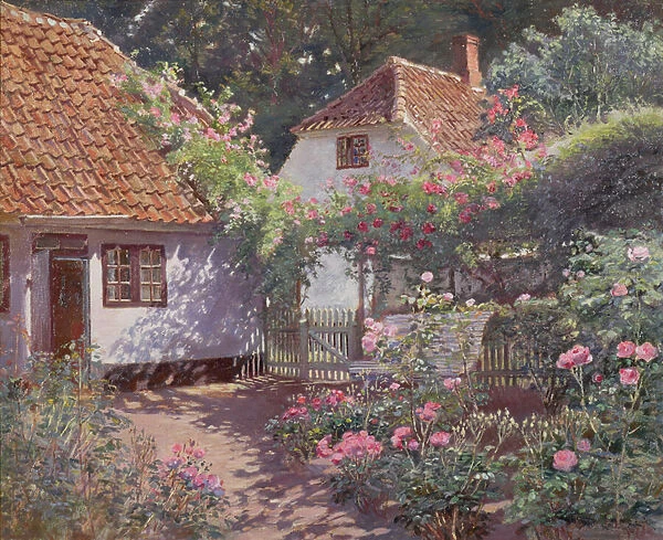 The Rose Garden, c. 1920 (oil on canvas)