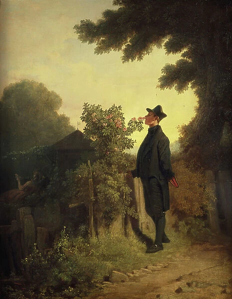 The Rose Lover, c.1847-50 (oil on canvas)