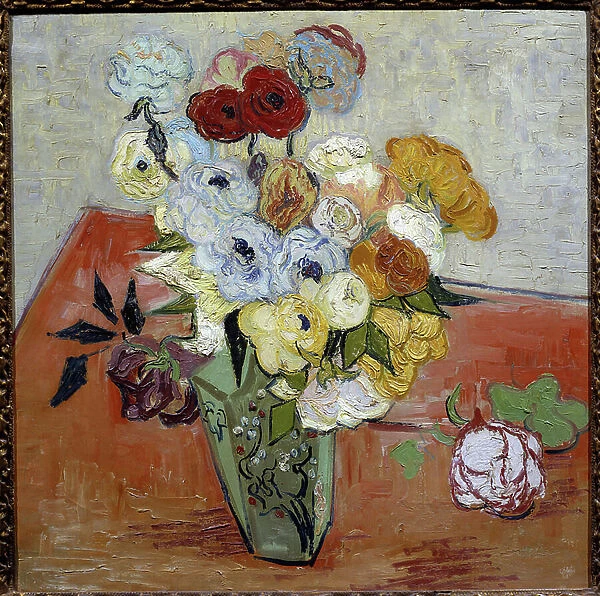 Roses and anemones, 1890 (oil on canvas)