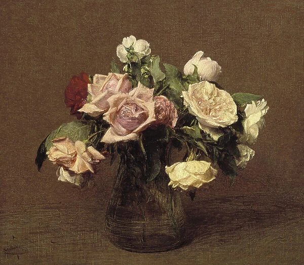 Roses La France, 1895 (oil on canvas)