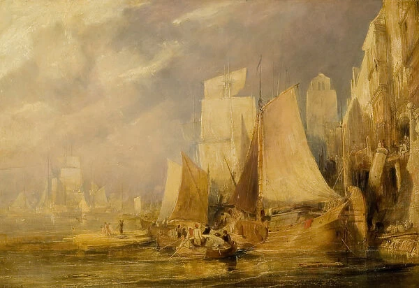 Rotterdam, 19th century (oil on board)
