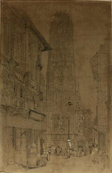 Rouen, 1819-1826 (watercolour on paper)