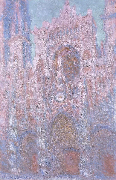 Rouen Cathedral in the Setting Sun, (Symphony in Grey and Black) 1892-94 (oil on canvas)