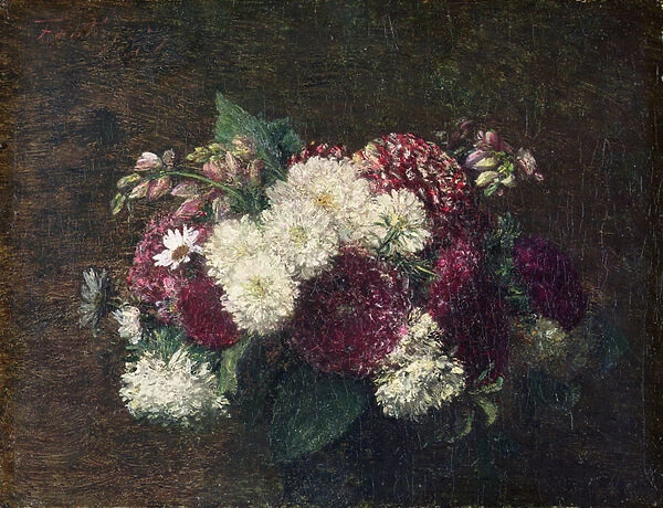 Round Bouquet, 1877 (oil on canvas)