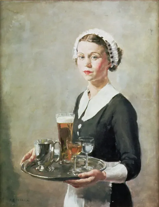 Framed Print : A Round of Drinks