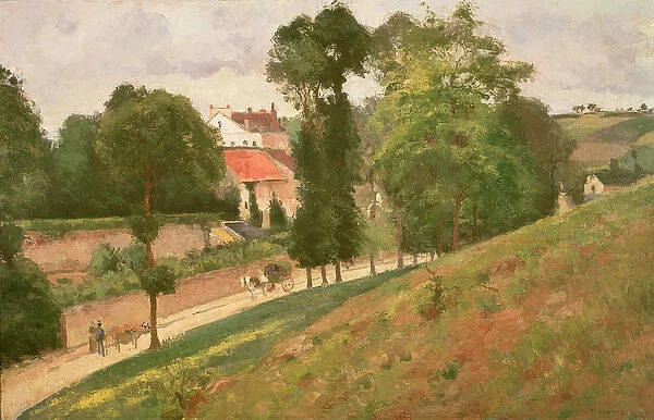 Route de Saint-Antoine a l Hermitage, Pontoise, 1873 (oil on canvas)