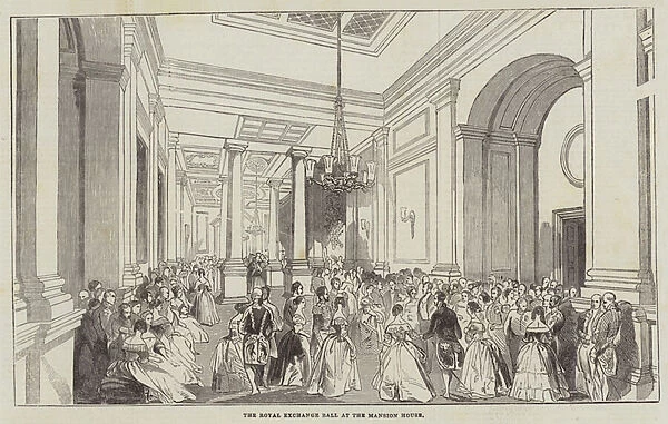 The Royal Exchange Ball at the Mansion House (engraving)