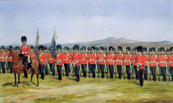 The Royal Fusiliers, 1876 (w  /  c on paper)