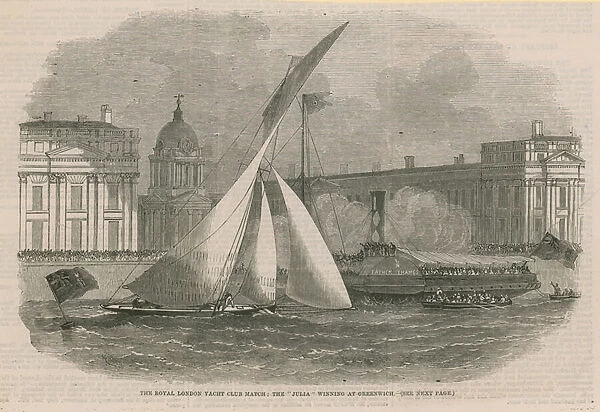 The Royal London Yacht Club match (engraving)