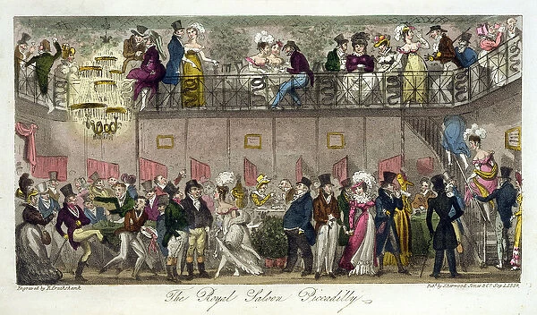 The Royal Saloon, Piccadilly, from The English Spy