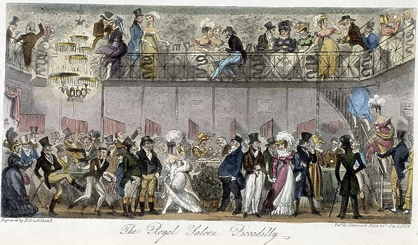 The Royal Saloon Piccadilly - in 'The English Spy'