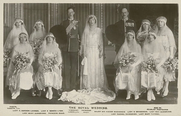 The Royal Wedding, 1922 (b  /  w photo)
