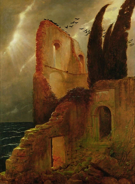 Ruin by the Sea, 1881 (oil on canvas)