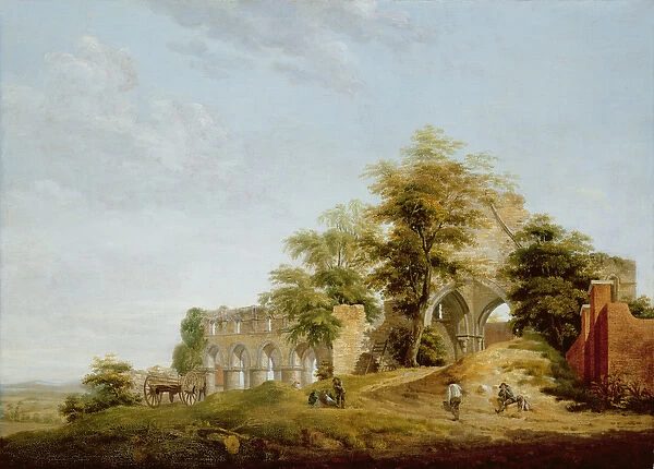 Ruins of Buildwas Abbey, 1770 (oil on canvas)