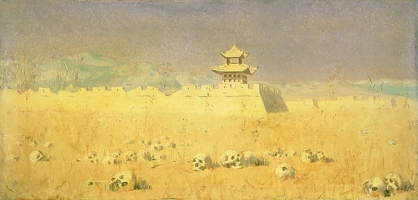 Ruins in Chuguchak, 1869 (oil on canvas)