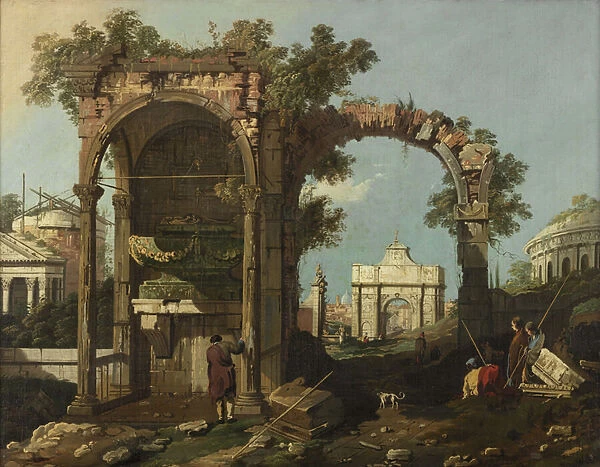 Ruins and figures, Outskirts of Rome Near the Tomb of Cecilia Metella, c