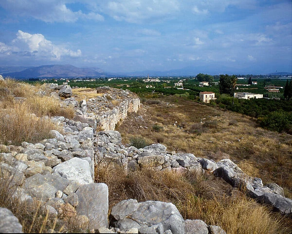 Ruins of the fortress of the citadel, around 1200 BC (photography)