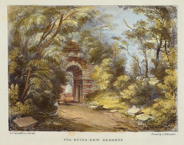 The Ruins, Kew Gardens, plate 15 from Kew Gardens: A Series of Twenty-Four Drawings