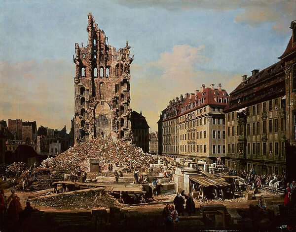 The Ruins of the old Kreuzkirche, 1765 (oil on canvas)