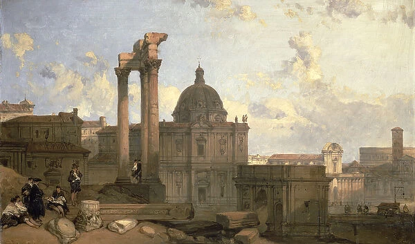 Ruins of the Roman Forum, 1859 (panel)