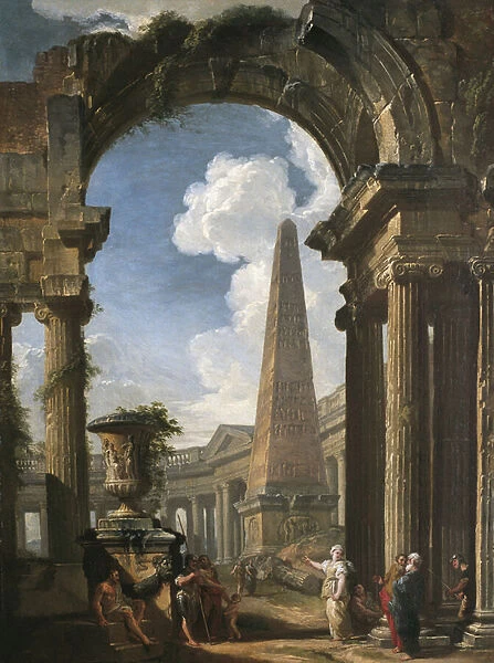 Ruins of a Temple with a Sibyl, c. 1719 (oil on canvas)